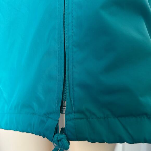 Vintage Woolrich Women’s Teal Windbreaker Jacket | Hooded | Mesh Lined | Size XL - Picture 6 of 7